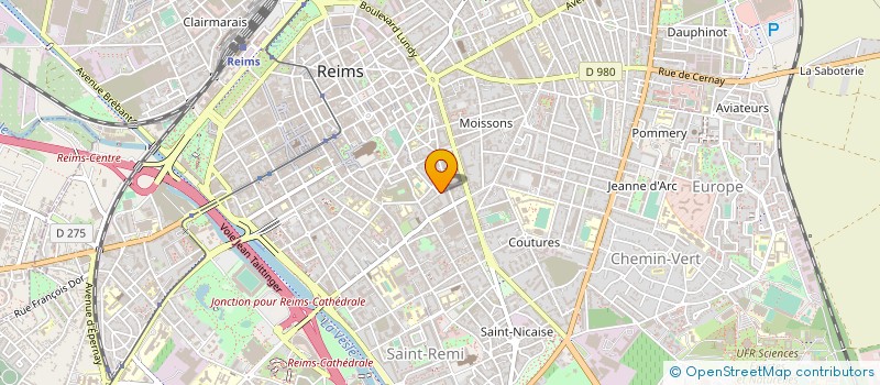 localisation de l'entreprise LA CRECHE DES ABEILLES à REIMS