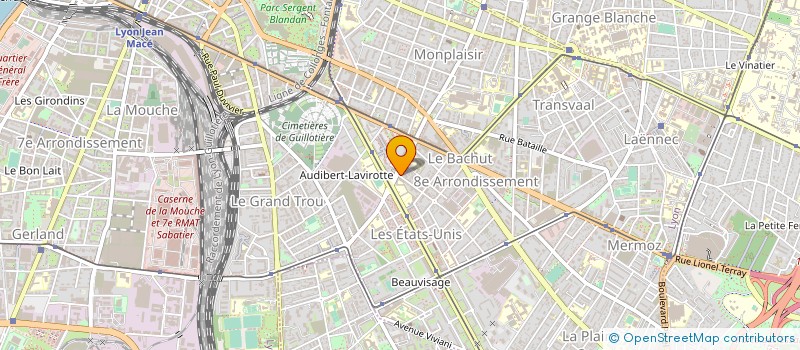 localisation de l'entreprise LA CRECHE DES GIRAFONS  LYON