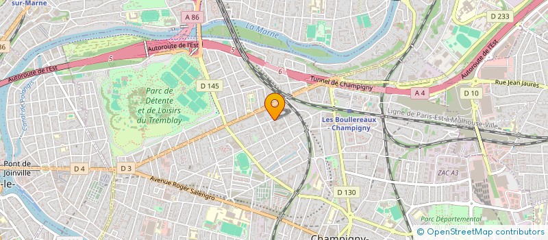 localisation de l'entreprise LA CRECHE DONNA à CHAMPIGNY-SUR-MARNE