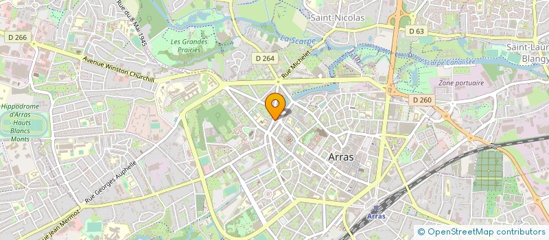 localisation de l'entreprise LA CRECHE DU MINELLE à ARRAS