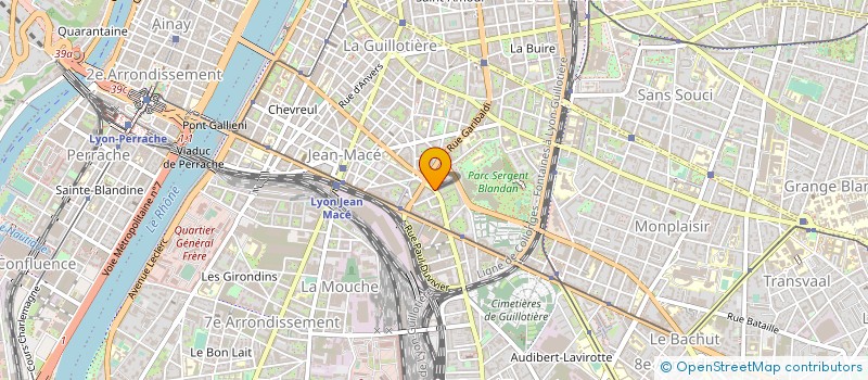 localisation de l'entreprise LA CRECHE ENCHANTEE à LYON