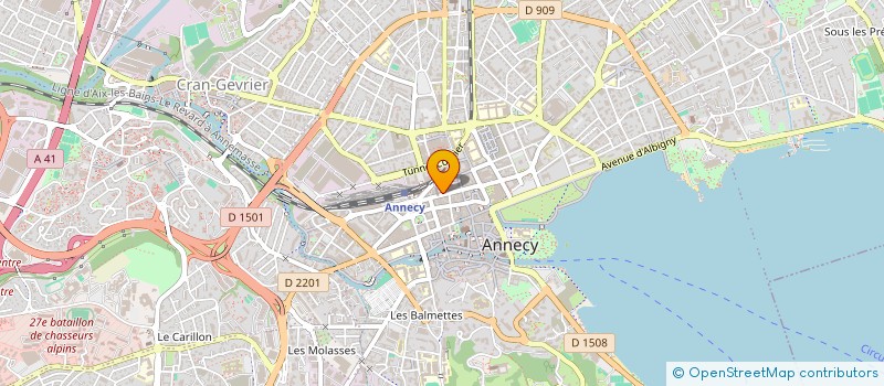 localisation de l'entreprise LA CREDENCE à ANNECY