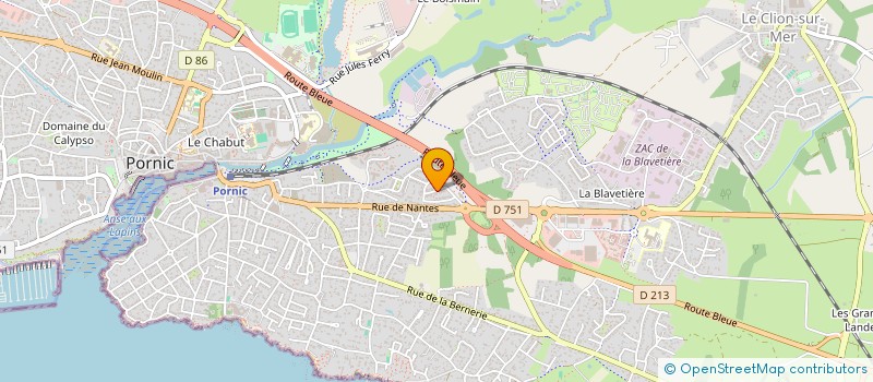 localisation de l'entreprise LA CREEK  PORNIC