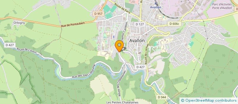 localisation de l'entreprise LA CREME à AVALLON