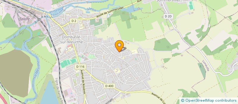 localisation de l'entreprise LA CREME A MAUDE  DOMBASLE-SUR-MEURTHE