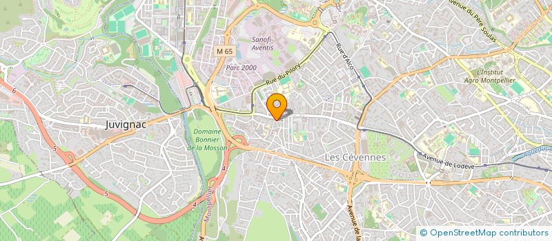 localisation de l'entreprise LA CREME DU SUD à MONTPELLIER