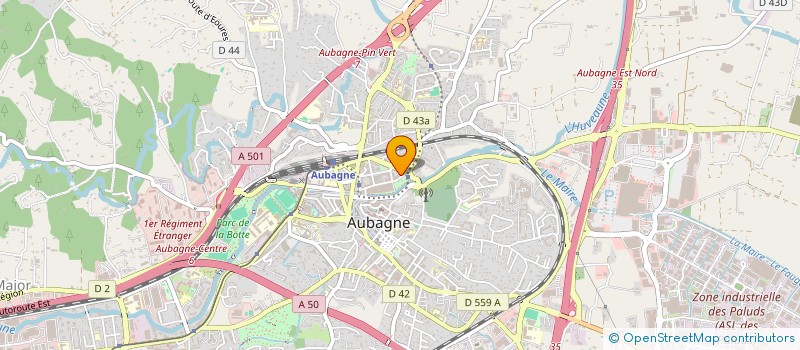 localisation de l'entreprise LA CREME GOURMANDE à AUBAGNE