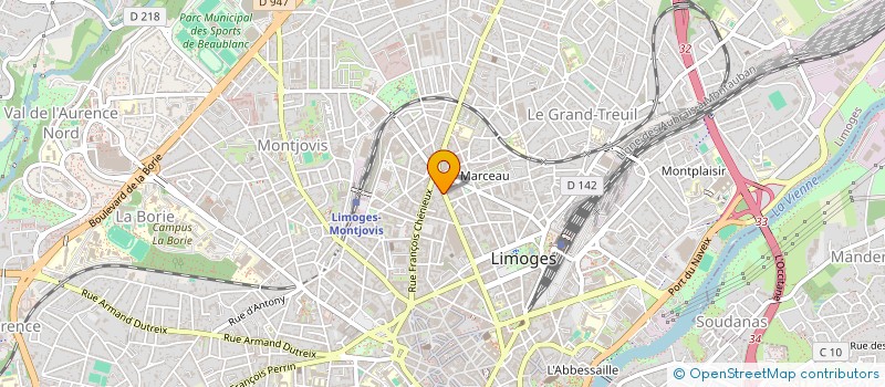 localisation de l'entreprise LA CREME SOLAIRE à LIMOGES