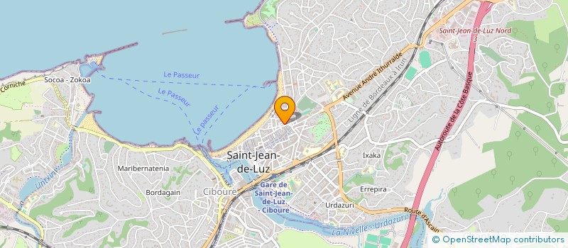 localisation de l'entreprise LA CREMERIE à SAINT-JEAN-DE-LUZ