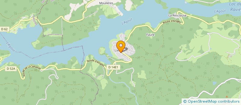 localisation de l'entreprise LA CREMERIE  LA SALVETAT-SUR-AGOUT