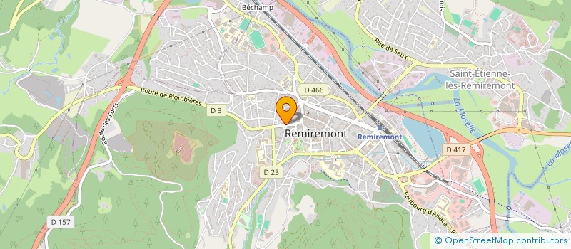 localisation de l'entreprise LA CREMERIE à REMIREMONT