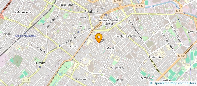 localisation de l'entreprise LA CREMERIE  ROUBAIX