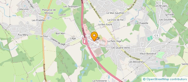 localisation de l'entreprise LA CREMERIE DE BOISSEUIL à LE VIGEN