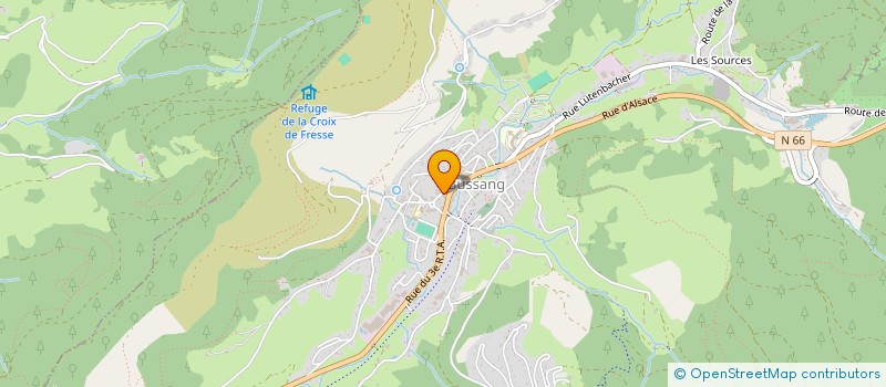 localisation de l'entreprise LA CREMERIE DE GABY  BUSSANG