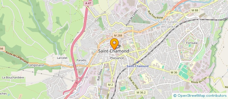 localisation de l'entreprise LA CREMERIE DE LA LIBERTE  SAINT-CHAMOND