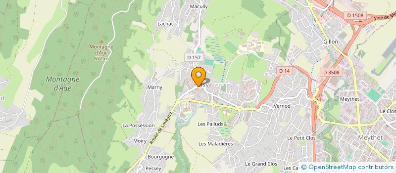 localisation de l'entreprise LA CREMERIE DE POISY à POISY