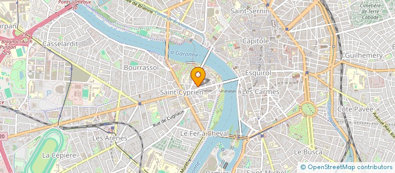 localisation de l'entreprise LA CREMERIE DES BIQUETTES à TOULOUSE