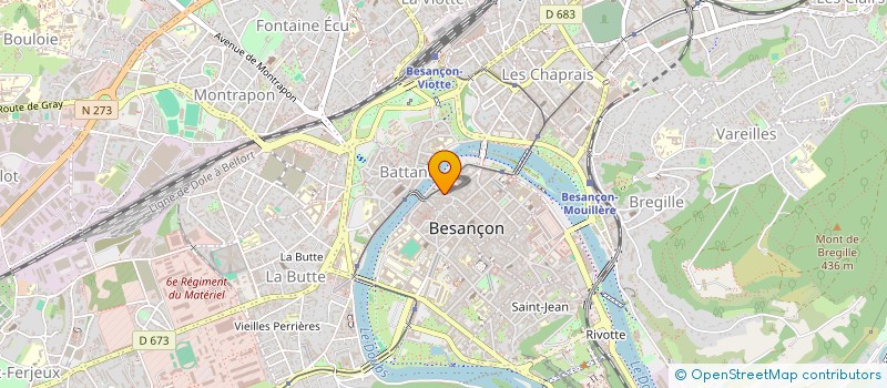 localisation de l'entreprise LA CREMERIE DES HALLES CHEZ MANU à BESANCON