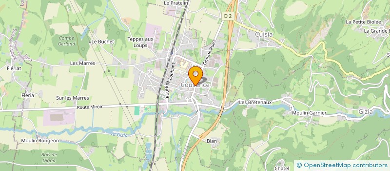 localisation de l'entreprise LA CREMERIE DES SAVEURS REGIONALES à COUSANCE