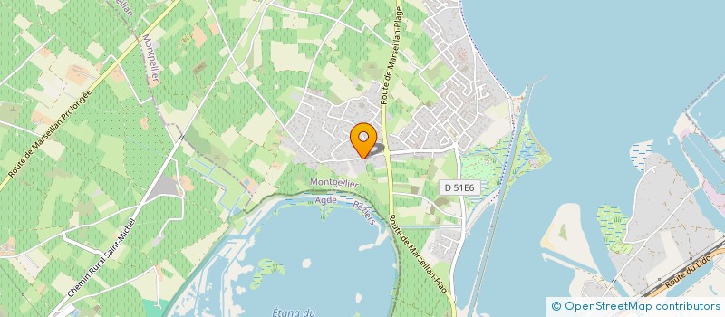 localisation de l'entreprise LA CREOLE à MARSEILLAN