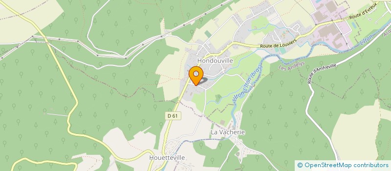 localisation de l'entreprise LA CREOLE  HONDOUVILLE