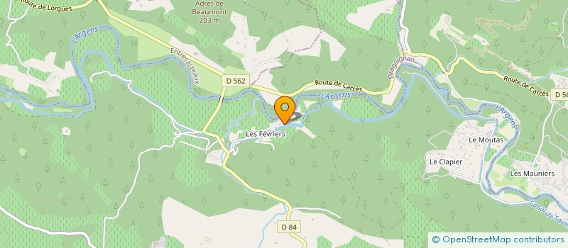 localisation de l'entreprise LA CREP'THERAPY  LE THORONET