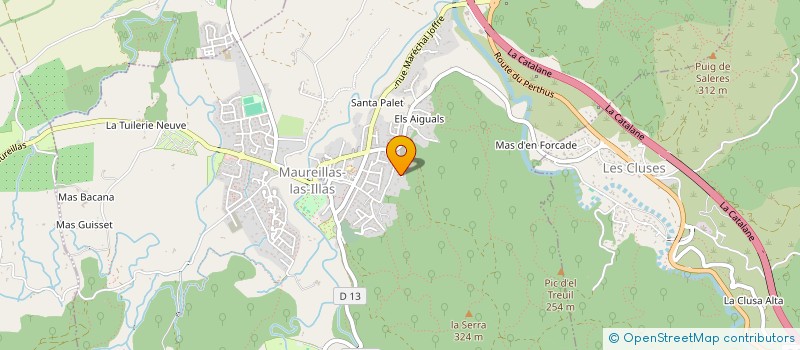 localisation de l'entreprise LA CREPE A LUNETTES  MAUREILLAS-LAS-ILLAS