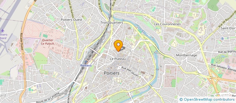 localisation de l'entreprise LA CREPE D'OR  POITIERS