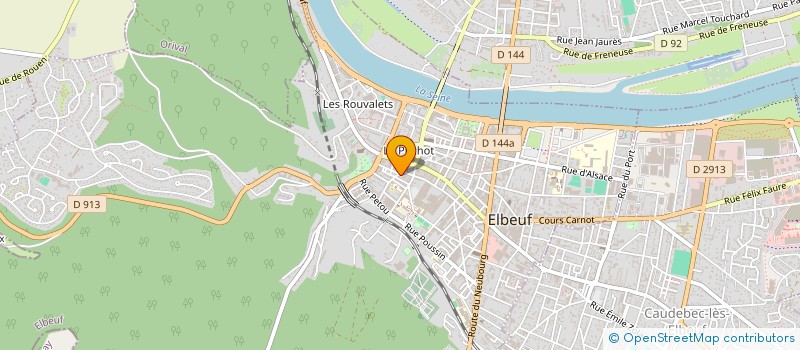 localisation de l'entreprise LA CREPE D'OR à ELBEUF