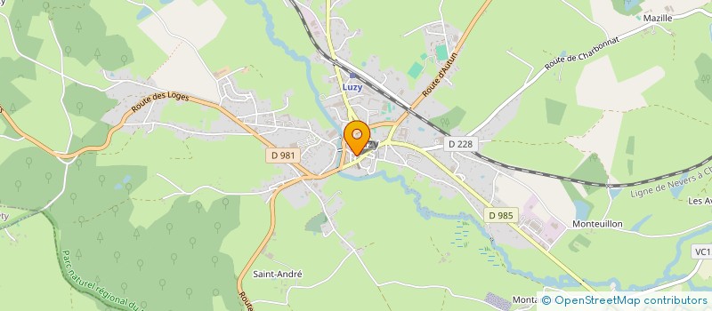 localisation de l'entreprise LA CREPE DANS LES ETOILES DU MORVAN à LUZY
