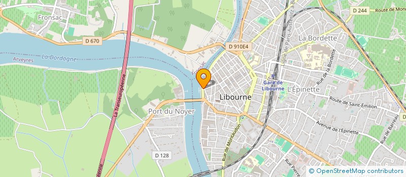 localisation de l'entreprise LA CREPE DES QUAIS  LIBOURNE