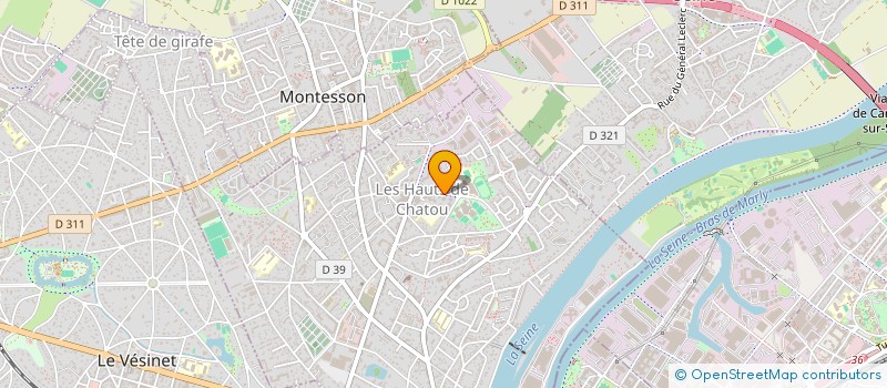 localisation de l'entreprise LA CREPE EN FAMILLE  CHATOU