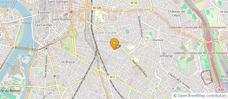 localisation de l'entreprise LA CREPE EN ROSE à TOULOUSE