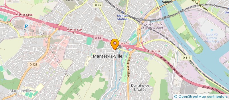 localisation de l'entreprise LA CREPE FLAMBEE  MANTES-LA-VILLE