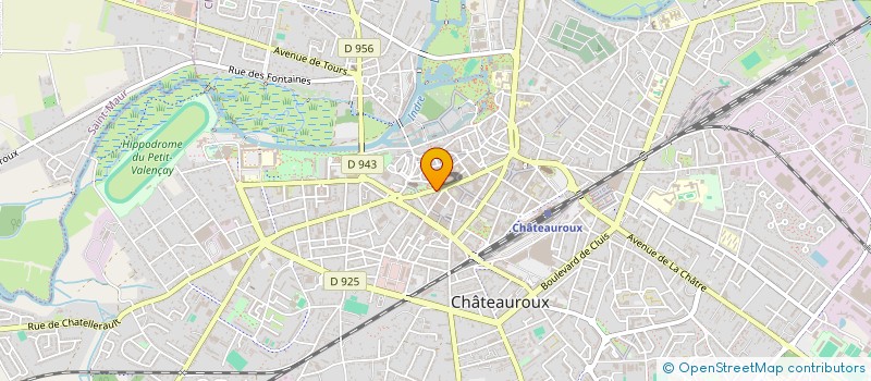 localisation de l'entreprise LA CREPE GOURMANDE à CHATEAUROUX