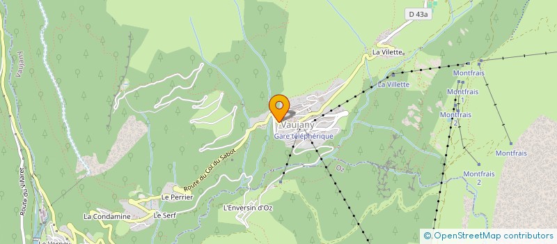 localisation de l'entreprise LA CREPE'RIT  VAUJANY