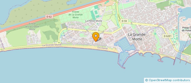 localisation de l'entreprise LA CREPERIE  LA GRANDE MOTTE