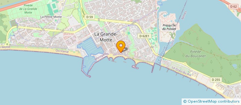 localisation de l'entreprise LA CREPERIE  LA GRANDE-MOTTE