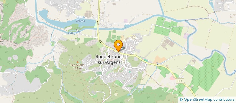 localisation de l'entreprise LA CREPERIE à ROQUEBRUNE-SUR-ARGENS