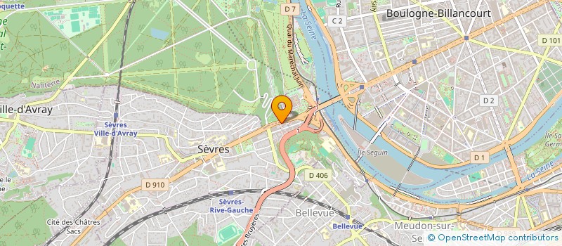 localisation de l'entreprise LA CREPERIE à SEVRES