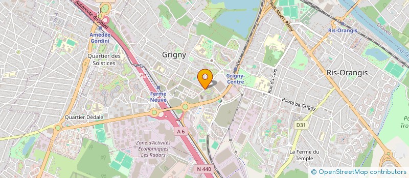 localisation de l'entreprise LA CREPERIE à GRIGNY