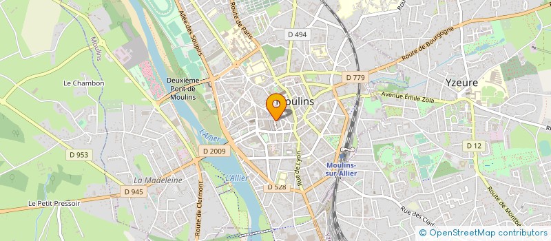 localisation de l'entreprise LA CREPERIE à MOULINS