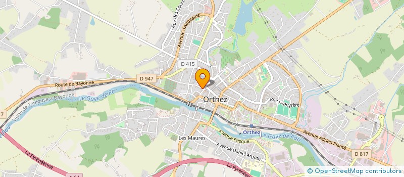 localisation de l'entreprise LA CREPERIE  ORTHEZ