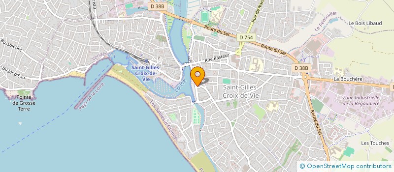 localisation de l'entreprise LA CREPERIE à SAINT-GILLES-CROIX-DE-VIE