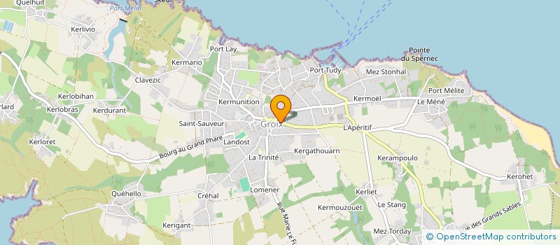 localisation de l'entreprise LA CREPERIE DE L'EGLISE  GROIX