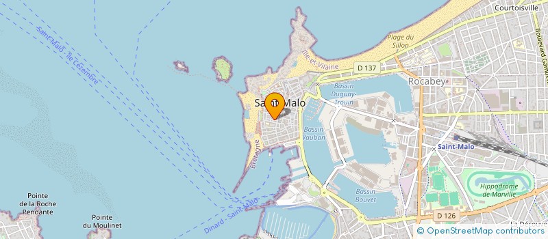 localisation de l'entreprise LA CREPERIE DES BES  SAINT-MALO