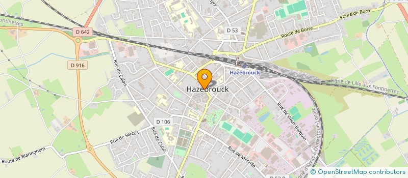 localisation de l'entreprise LA CREPERIE DES GOURMANDS  HAZEBROUCK