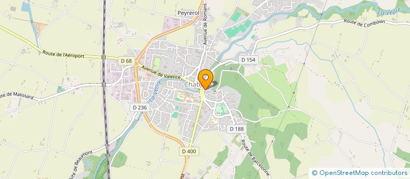 localisation de l'entreprise LA CREPERIE DES REMPARTS à CHABEUIL