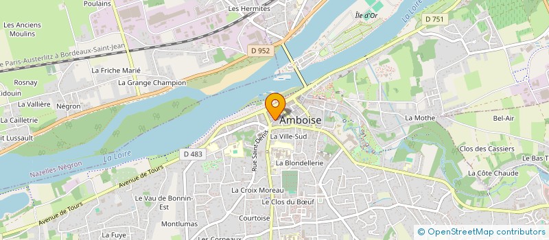 localisation de l'entreprise LA CREPERIE DU CHATEAU  AMBOISE