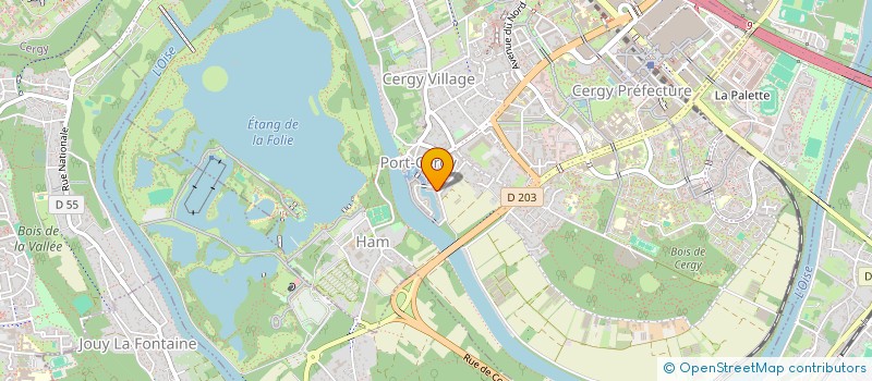 localisation de l'entreprise LA CREPERIE DU PORT à CERGY